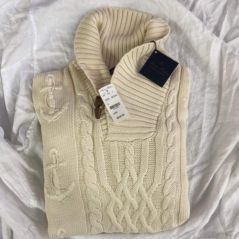 Brooks Brothers Cable Knit Sweater